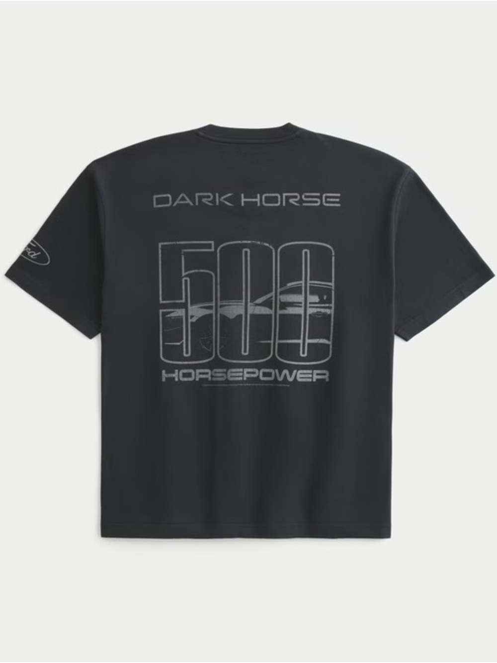 Hollister Men’s Boxy Heavyweight Ford Mustang Dark Horse Graphic Tee